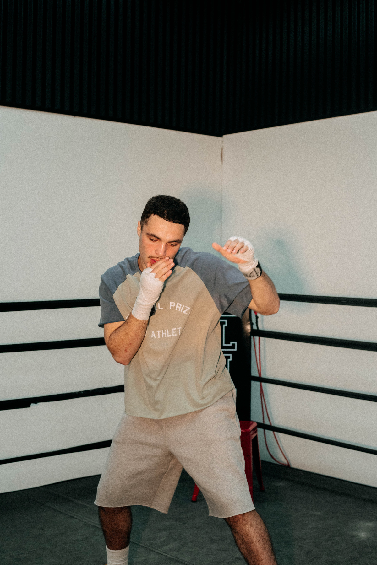 ETERNAL PRIZE TEE - NAVY/LIGHT BLUE